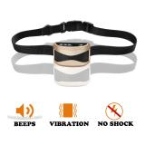 Pet Dog Waterproof Rechargeable Bark Control Collar Adjustable 7 Sensitivity Levels Vibration Stop Barking Dog Training Products (Viberation+Beep)